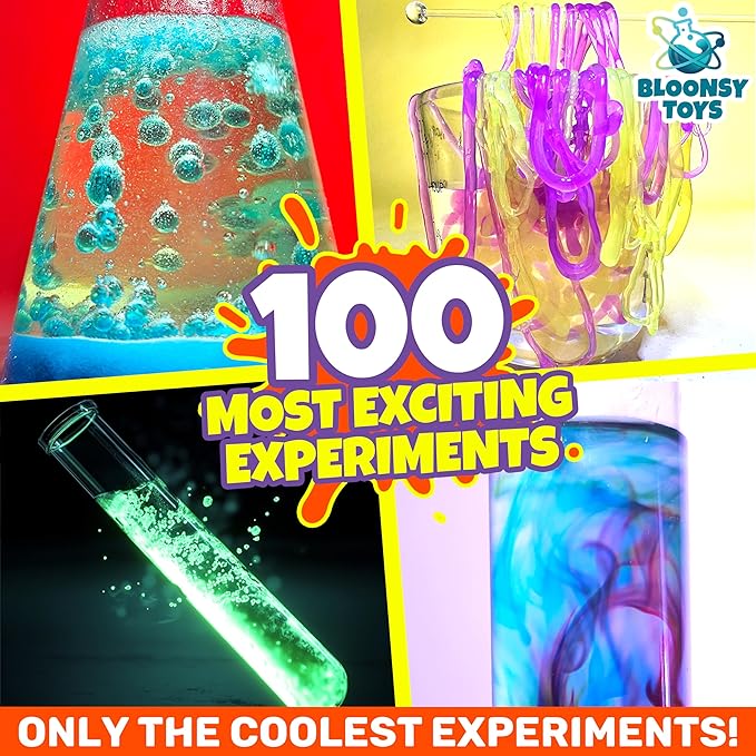 Science Kits for Kids | Ultimate Chemistry Lab Setup with 100 Experiments | Toys Set for Boys and Girls Age 7-8-9-12