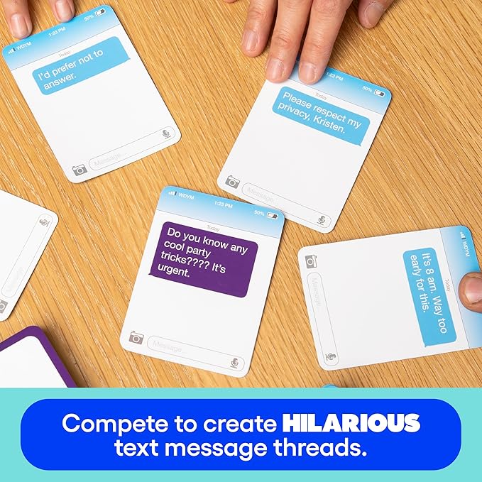 New Phone, Who Dis? Family Edition By Relatable, A Fun Choice For Games And Card Games For Family Gatherings, Great For Kids Games, Includes 150 Inbox Cards, 300 Reply Cards, And Instructions