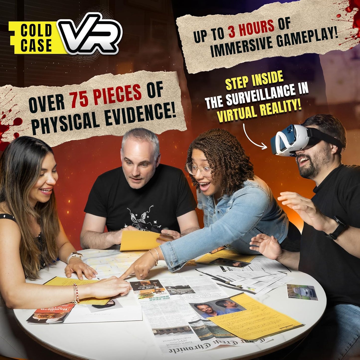 Cold Case VR - The Case of The Fatal Follower - Immersive VR Murder Mystery Party Game - 1 to 6 Players - for Ages 14 and Up