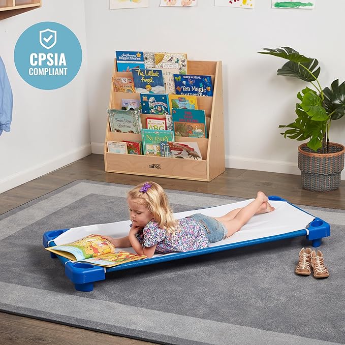 ECR4Kids Cot Sheet, Standard Size, Rest Time Accessories, White, 12-Pack