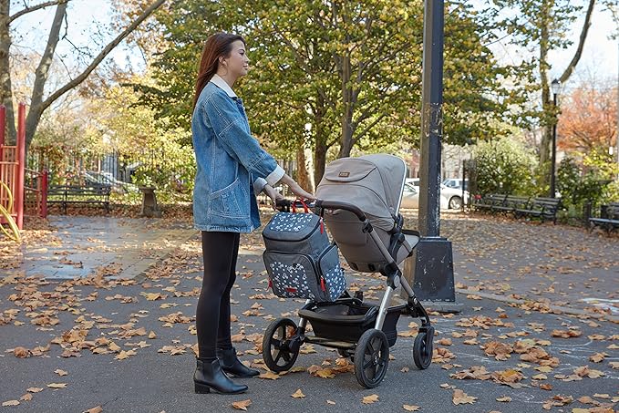 Disney Cudlie Baby Boys Jartop Backpack Diaper Bag in Mickey Mouse Print, 16 Inch, Includes Changing Pad