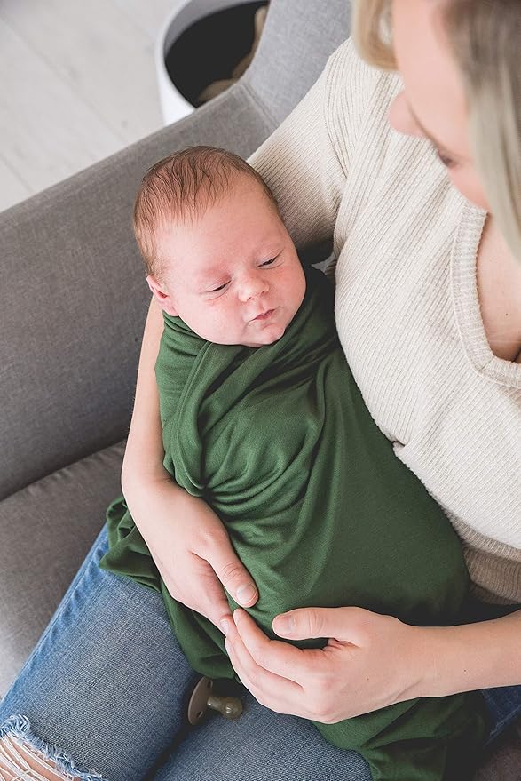 Copper Pearl Baby Swaddle Blanket - Premium Knit Baby Blanket, Large Soft Stretchy Receiving Blankets for Baby Boy and Girl, Swaddles for Newborn, Infant, and Toddler (Alder)