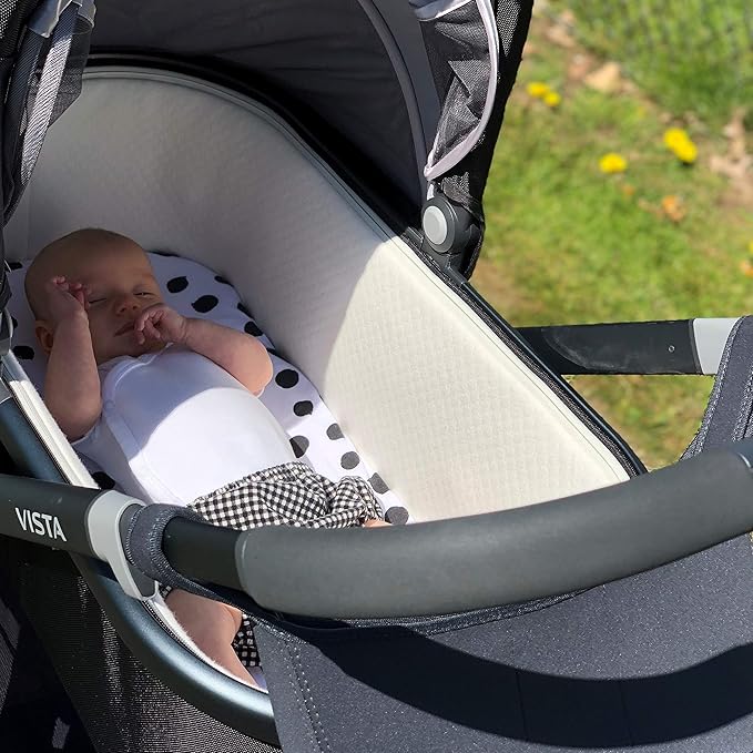 Bassinet Sheet Set 2 Pack 100% Jersey Cotton Black and White Abstract Stripes and Dots by Ely's & Co