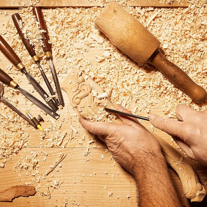 10 Pack Unfinished Basswood Carving Blocks Kit, Rectangular Wooden Blocks for DIY Carving, Crafting and Whittling for Adults Beginner and Experts(6 x 1 x 1 inch, 6 x 2 x 2 inch)