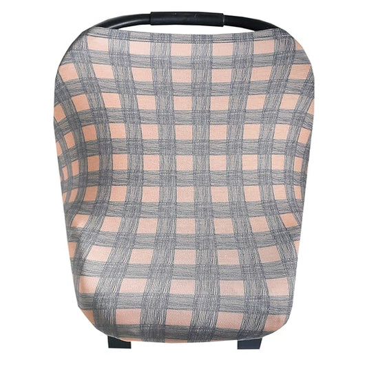 Copper Pearl Multi-Use Cover: Car Seat Covers, Nursing Cover, and Stroller Cover for Sun - Stretchy Fabric, All-Season Use, Stylish Designs, Easy Access for Moms - Billy
