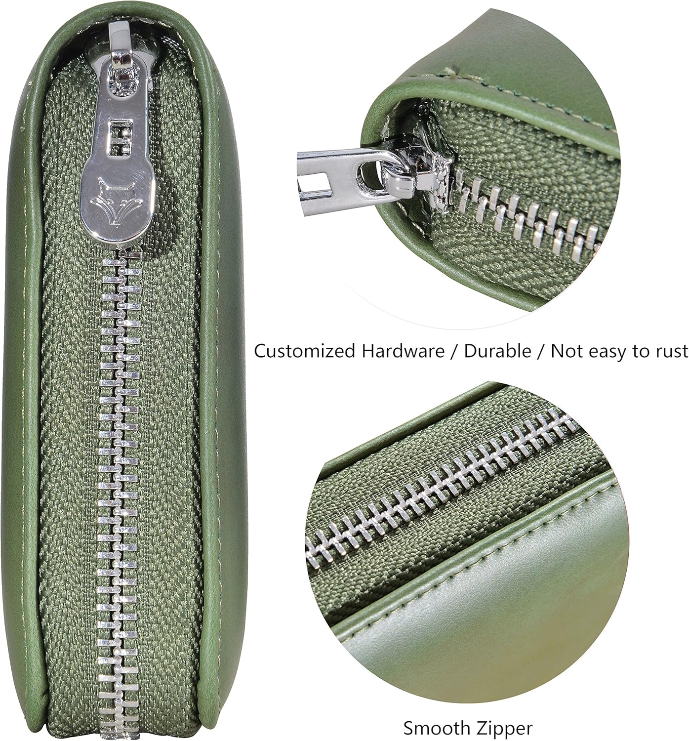 Easyoulife Genuine Leather Credit Card Holder Case RFID Travel Passport Wallet