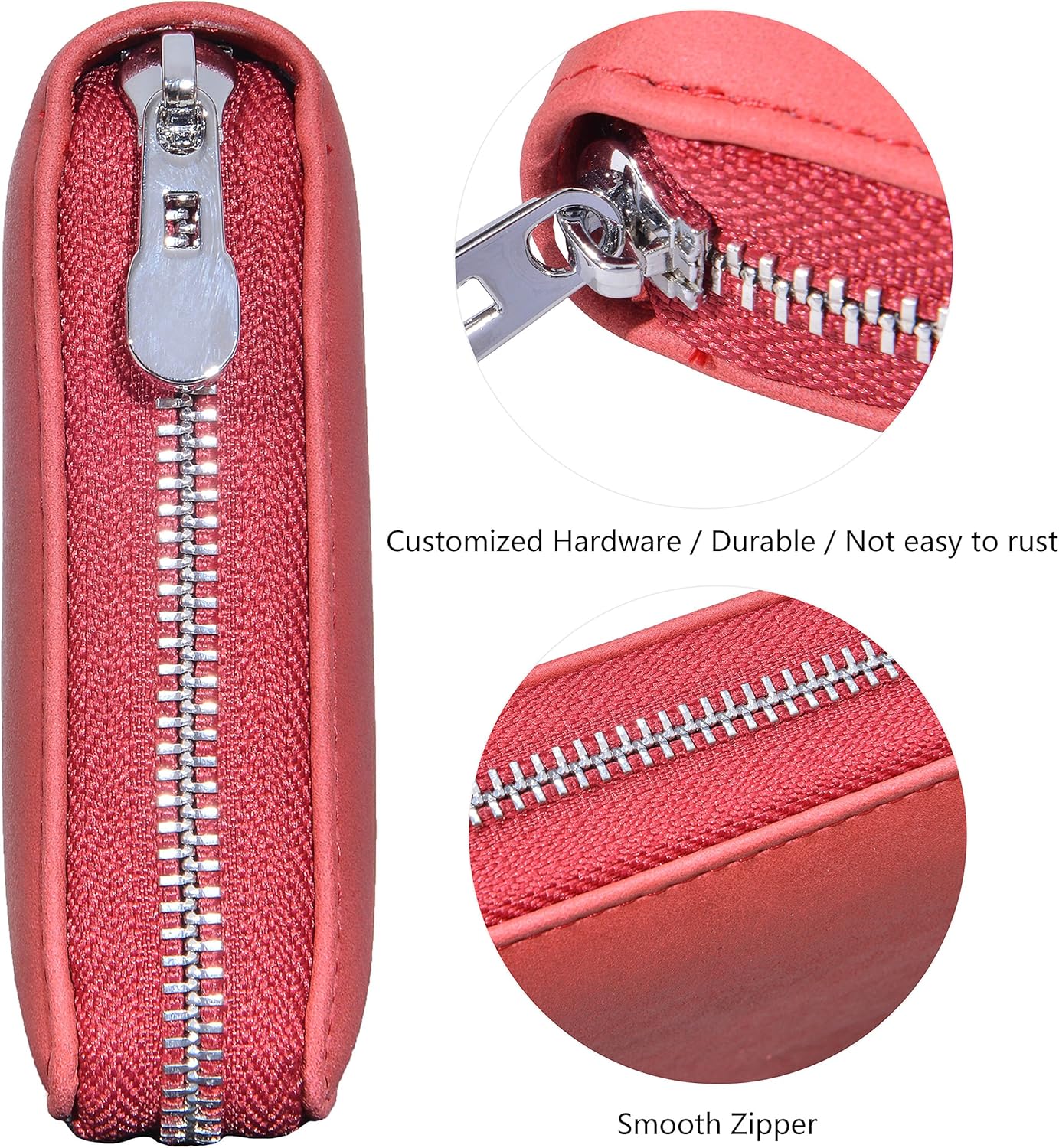 Easyoulife Genuine Leather Credit Card Holder Case RFID Travel Passport Wallet