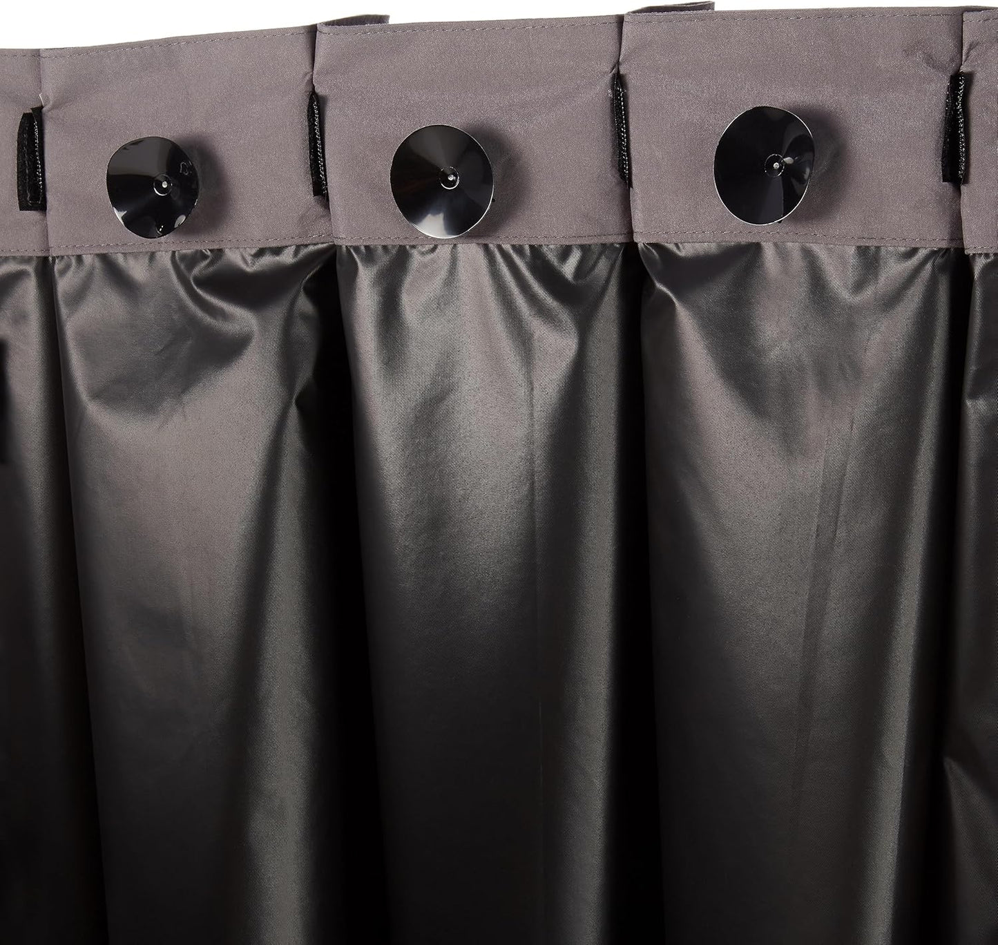 Amazon Basics Portable Blackout Curtain Shade with Suction Cups, 50"W x 78"L, 2-Pack, Dark Grey